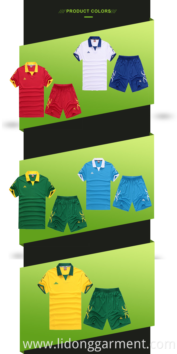 Wholesale Custom Cheap Soccer Uniform Set Soccer Jersey